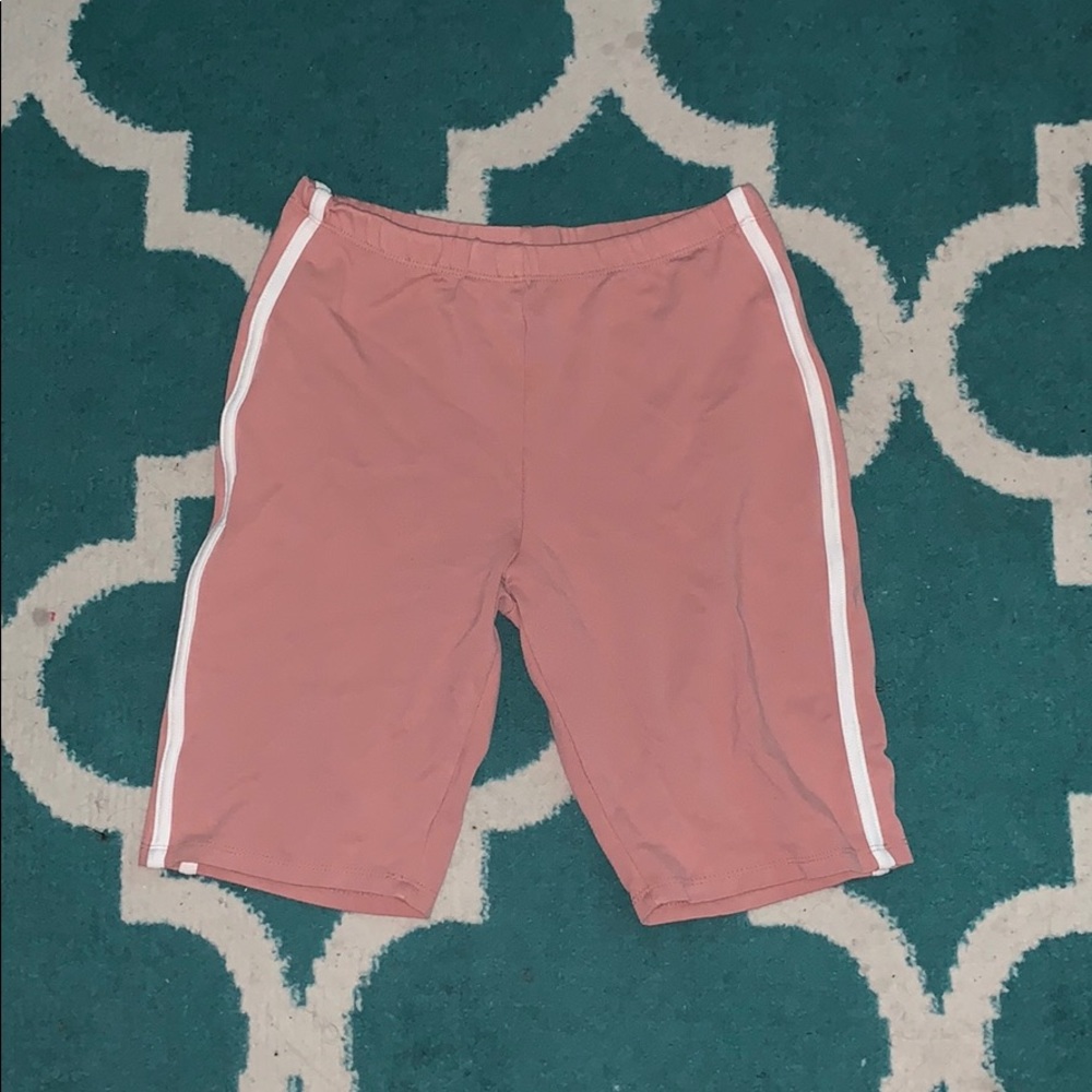 Pink biker shorts